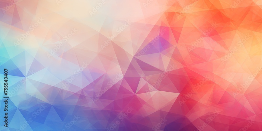 Aufkleber triangle based soft color abstract background. composition of triangles with an artistic feel. squar