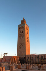 Koutoubia Mosque in medina Marrakesh, Morocco