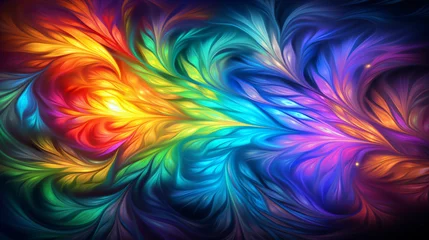 Photo sur Plexiglas Ondes fractales A psychedelic fractal pattern of shifting colors