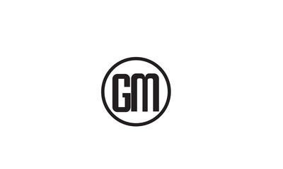 GM, MG , G , M , Abstract Letters Logo Monogram	