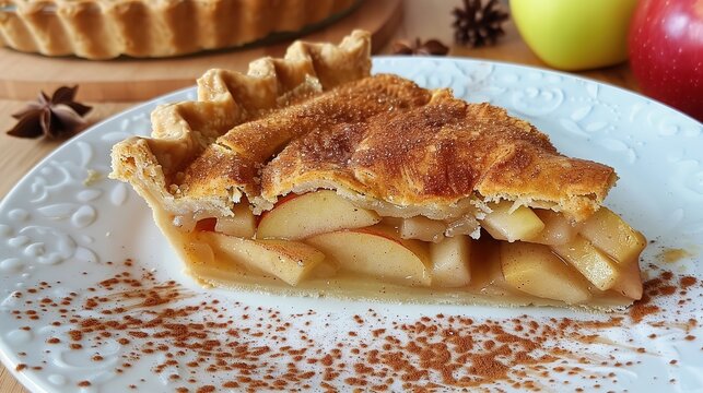 homemade apple pie ai generated image