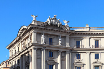 Fototapeta na wymiar Anantara Palazzo at Republic Square in Rome, Italy 