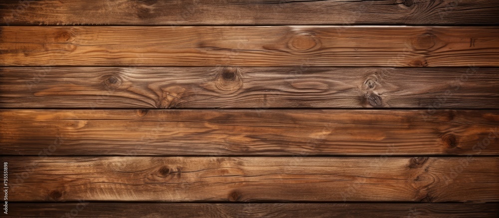 Poster a wooden wall constructed entirely of wood planks, creating a sturdy and rustic appearance. the natu