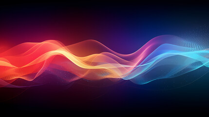 Colorful abstract wavy lines