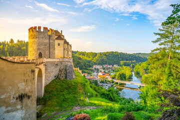 Fototapeta na wymiar Cesky Sternberk medieval castle in Czechia