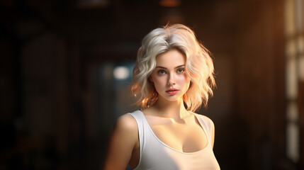 Fototapeta premium portrait of a woman beauty lady