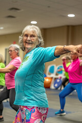 Active Senior Woman Exercising Outdoors,Active elder people, Adventure