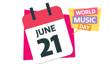 World Music Day - June 21 th calendar date