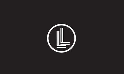 LL, L , LL, Abstract Letters Logo Monogram	