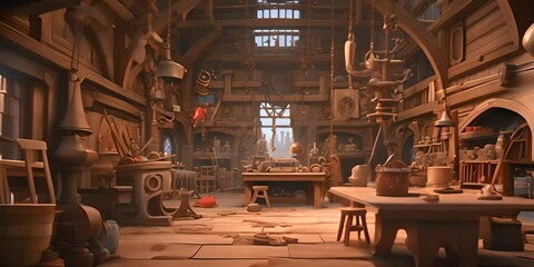 fine wood working or woodworking scene. 4K Video