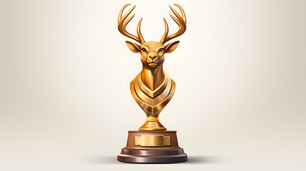 Trophy icon Hunting 3d rendering