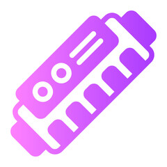 harmonica gradient icon