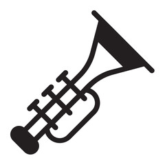 trumpet glyph icon