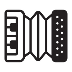 accordion glyph icon