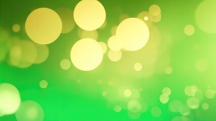 Obraz premium Abstract blur bokeh banner background. Gold bokeh on defocused White and Green background