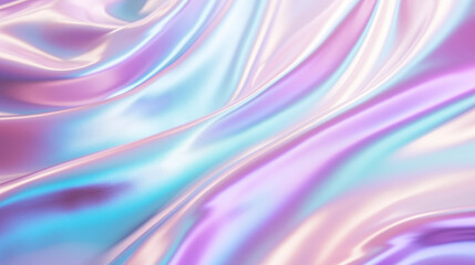 Fond texturé comme un drap satiné, de soie. Couleurs dégradés rose, violet, bleu et argenté. Fond pour conception et création graphique.