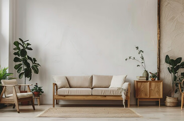 Scandinavian interior design of a modern living room
