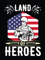 Graphic Veterans T-Shirt Designs Vector