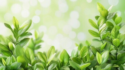 Fototapeta premium Close-up, Beautiful fresh nature view with plants, leaves, and garden background