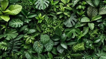 Close-up, Beautiful fresh nature view with plants, leaves, and garden background
