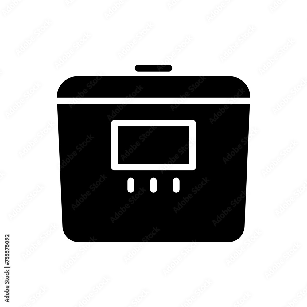 Poster multicooker glyph vector icon isolated on white background. multicooker glyph vector icon for web, m