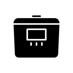 Multicooker glyph vector icon isolated on white background. Multicooker glyph vector icon for web, mobile and ui design