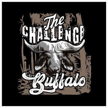 The Challenge Cape Buffalo t shirt design