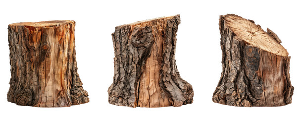Half-Cut Tree Trunk Transparent PNG collection
