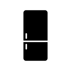 Fridge glyph vector icon isolated on white background. Fridge glyph vector icon for web, mobile and ui design