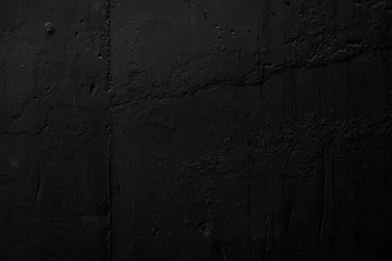 Deurstickers Texture of black concrete wall surface © Bits and Splits