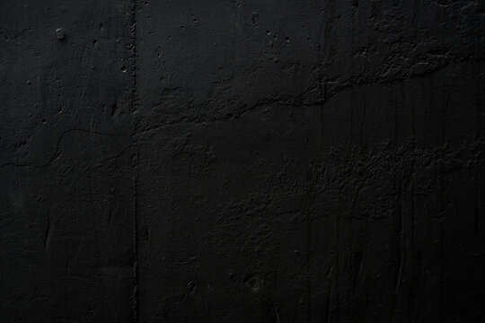 Texture of black concrete wall surface
