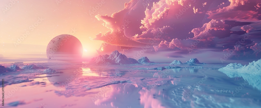 Poster create stunning visual presentations with this immersive ai-crafted 3d mockup, providing a realistic