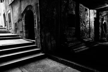Fototapete Rund old abandoned building © nikolas