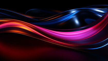 neon abstract lines. abstract neon background for presentation design.