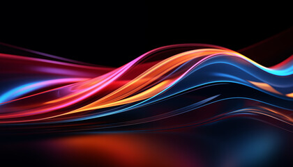 neon abstract lines. abstract neon background for presentation design.