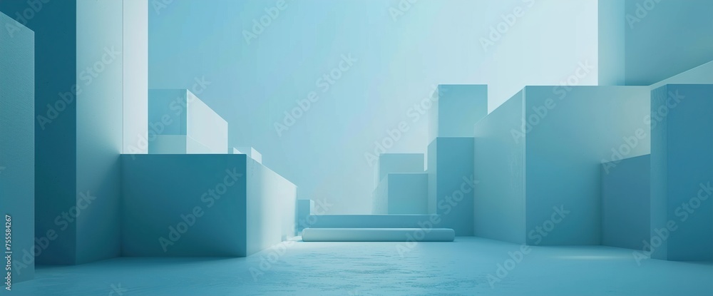 Poster impress your clients and colleagues with this realistic ai-rendered 3d mockup, providing a minimalis