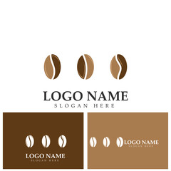 traditional coffee bean icon vector illustration template