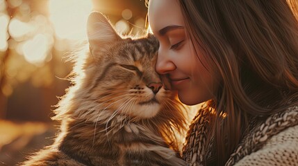 Spending Time with a Pet: Someone bonding with a beloved pet, whether it's walking the dog or playing with a cat, experiencing moments of pure joy.