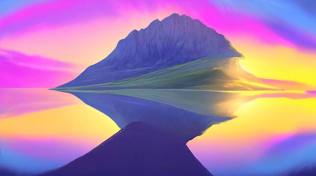 Iceberg haut en couleur