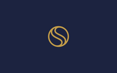 letter s with yin yang logo icon design vector design template inspiration
