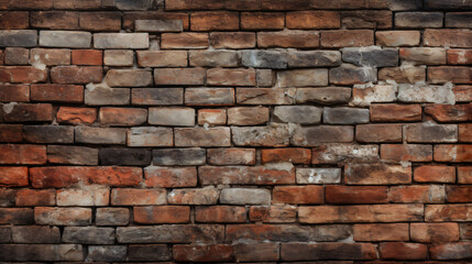 An old brick wall from a stone.