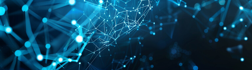 Polygonal Future: Blank Banner for Infrastructure Upgrade