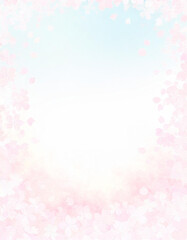 【縦写真】桜の背景素材