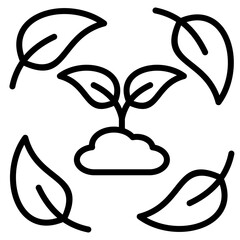 Sustainable Agriculture Icon For Design Element