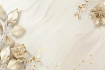 Elegant floral design on a creamy background