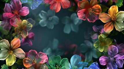 Colorful Floral Collage