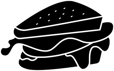 sandwich illustration food silhouette cheese logo slice icon bread outline toast breakfast fresh snack lunch meal closeup appetizer leaf shape fresh snack for vector graphic background