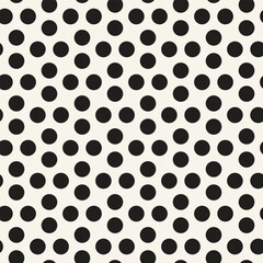 Vector seamless pattern. Repeating geometric elements. Stylish monochrome background design.