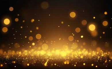 yellow particle abstract bokeh background