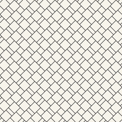 Vector seamless pattern. Repeating geometric elements. Stylish monochrome background design.